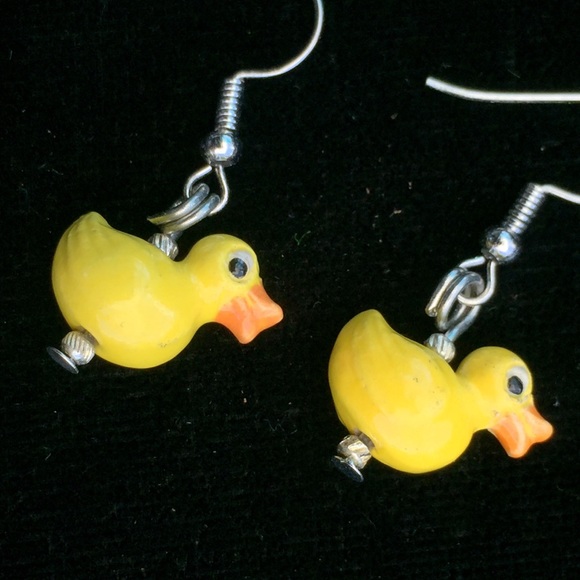 “Rubber Duckie” Earrings - Picture 3 of 8